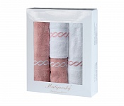 Darčekové balenie uterákov Royal Pink - ružova/biela 4 ks
